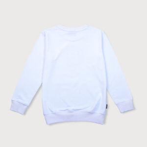 Gini & Jony Boys White printed Knits Sweat Shirt