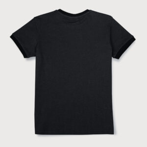 Gini & Jony Boys Black Solid Knits T-Shirt