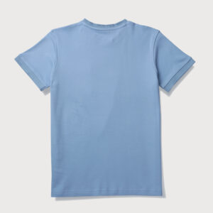 Gini & Jony Boys Blue Solid Knits T-Shirt