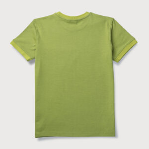 Gini & Jony Boys Light Green Solid Knits T-Shirt