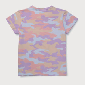 Gini & Jony Girls Pink Camouflage Knits Knits Top