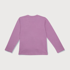 Gini & Jony Girls Purple Printed Cotton Knits Top