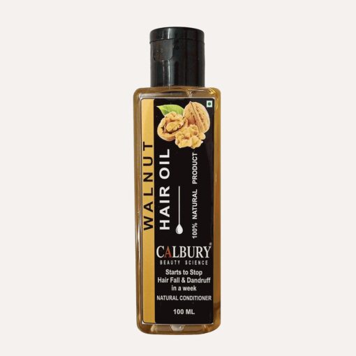 CALBURY Walnut Hair Oil – 100% Natural | Reduces Hair Fall, Dandruff & Promotes Growth | Nourishes All Hair Types 100ml